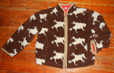 Hartstrings High Pile Fleece Jacket Size 7 Bronco/Horse/ Western Lined