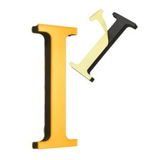 4" House Letters Acrylic Adhesive Mailbox Door Letter Stickers Gold Letter I