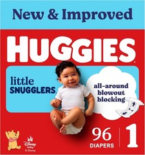 Huggies Little Snugglers Diapers Size 1, 96 Count