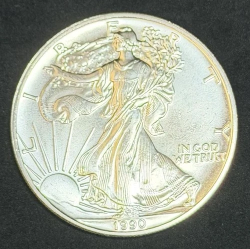 1990 American Silver Eagle 1 Oz .999 Fine Coin, No Reserve #612