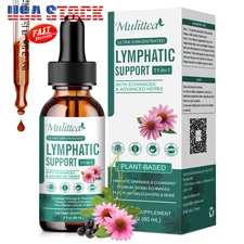 Lymphatic Drainage Drops-Herbal Lymphatic Cleanse Echinacea 1000mg Drop