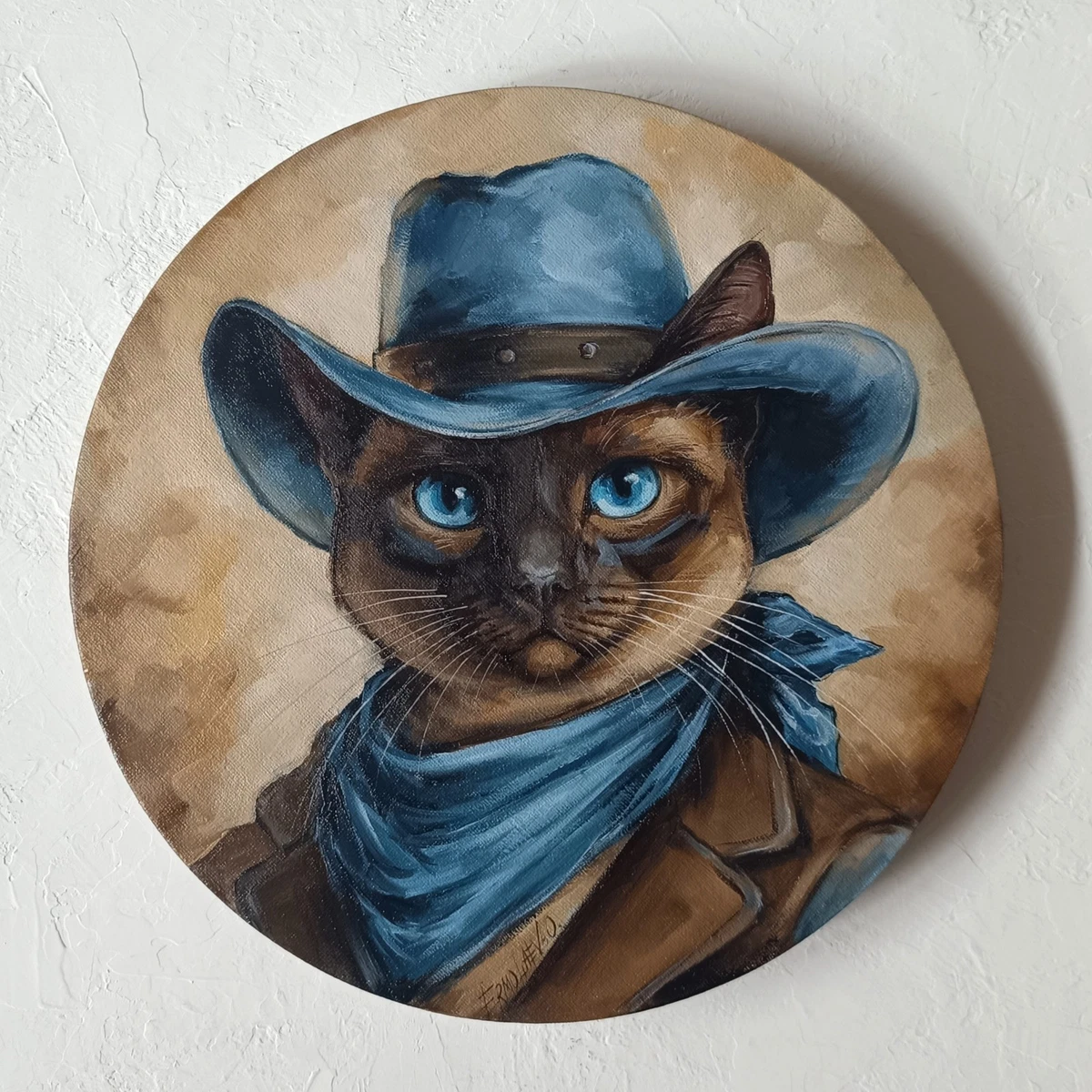 Quadro Su Tela 200x100 Cm 5 Pezzi Gatto Grigio | Stampa HD Animale, Decorazione Moderna Multipannello