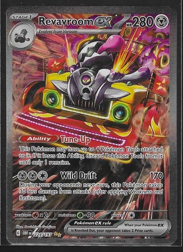 Pokemon TCG Revavroom ex SIR 224/197 Obsidian Flames Holo NM - Afbeelding 1 van 2