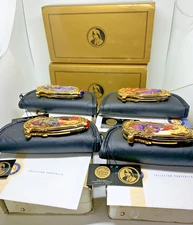 Franklin Mint 24kt LOTR Lord Of The Rings Collectors Knife Set Mint With Boxes