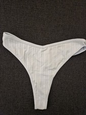Knickers Panties Size S blue Lace Soft Cotton Feel Thongs😊New Super Cute