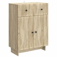 Sideboard Sonoma-Eiche 66X34,5X90Cm Holzwerkstoff Nachbildung