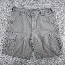 Carhartt Cargo Short Brown Size 36 Work Wear Vintage 10" Inseam B164 MUS Baggy