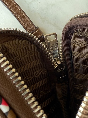PRADA x Holiday Brown pattern Cross-Body Bag - Picture 9 of 11