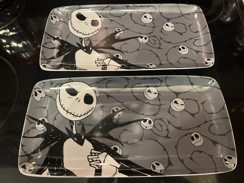 Disney's Nightmare Before Christmas Disney Jack Skellington 2 Trays Platter
