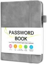 Password Keeper Book with Alphabetical Tabs，4.3"X5.7" Small Password Books for S