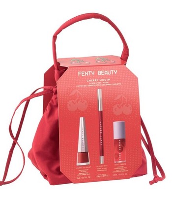 Fenty Beauty Cherry Mouth 3-Piece Lip Set + Pouch | eBay