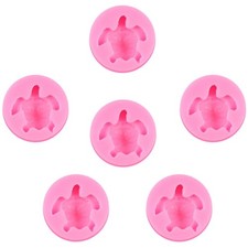6 Pcs Sea Turtle Silicone Mold, 3D Animal Silicone Molds, Tortoise Chocolate Mol
