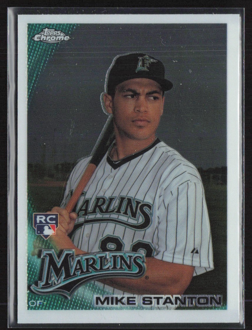 Mike Stanton #190 Baseball Cards 2010 Topps Chrome trading card — raw and PSA graded price guide