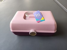 Caboodles On-The-Go Girl Make Up Mirror White/ Pink Rainbow Dots CAB5626 New
