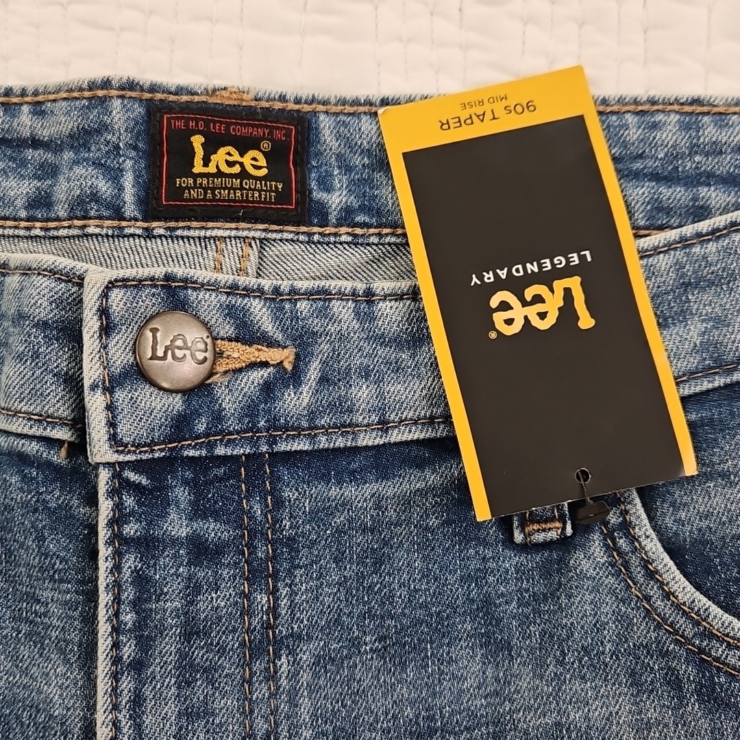 Lee Legendary Jeans Women's 16 (36x28) Med Wash 90's Taper Mid Rise NEW Stretch thumbnail 5