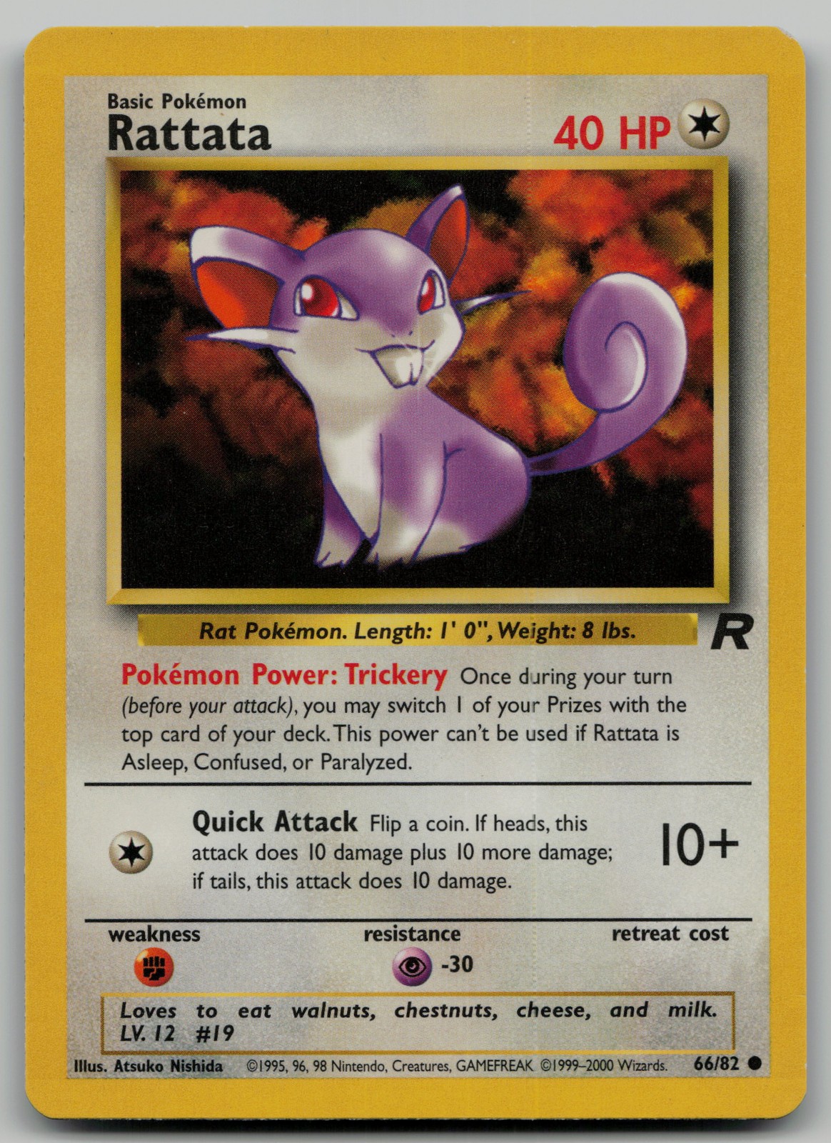 Rattata Common Team Rocket 66/82 NM