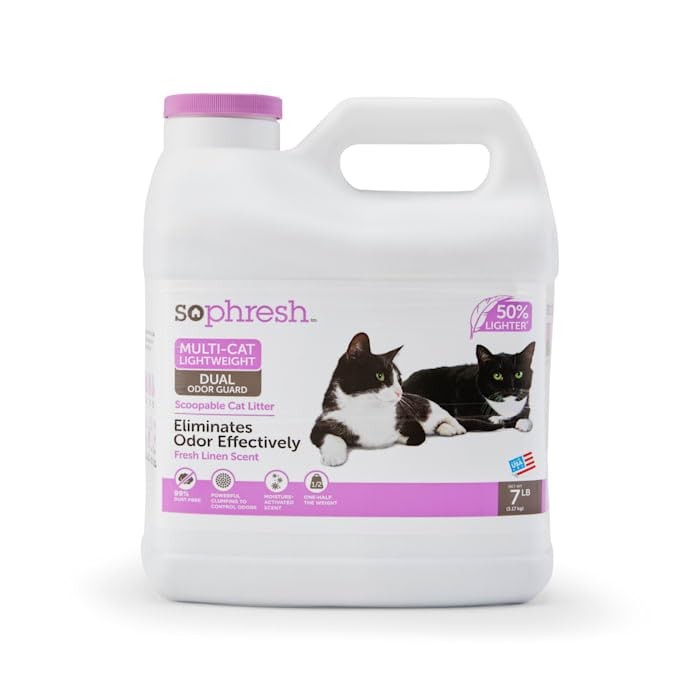 So Phresh Multi-Cat Lightweight Dual Odor Guard Litter 7 lbs