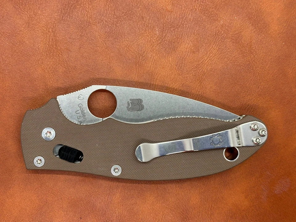 BBB-Spyderco Manix 2 - G10 Scales - CPM 15V- C101GPBN15V2 - FREE SHIPPING! - Image 3 of 4