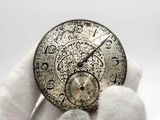 Vintage Elgin Pocket Watch Dial And Movement For Parts Or Repair 32738115