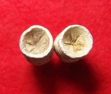 2 Excavated Civil War .58 Cal. Swaged Bullets