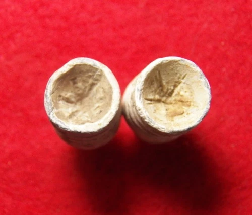 2 Excavated Civil War .58 Cal. Swaged Bullets