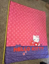 Funda de almohada edredón ropa de cama Hello Kitty rosa