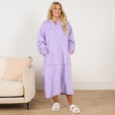 OHS Extra Long Hoodie Blanket Oversized Soft Sherpa Fleece Giant Sweatshirt