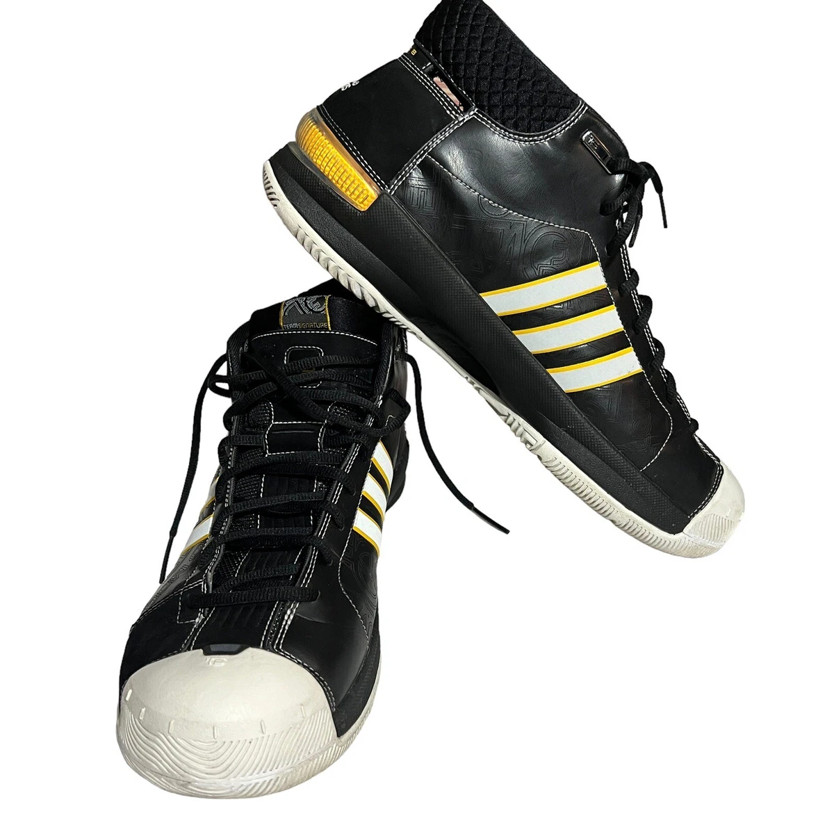 Adidas Pro Model TS Vintage 2008 Team Signature Black Yellow White