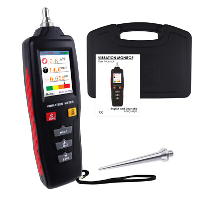 Vibration Meter Display Acceleration Velocity and Displacement Measurement