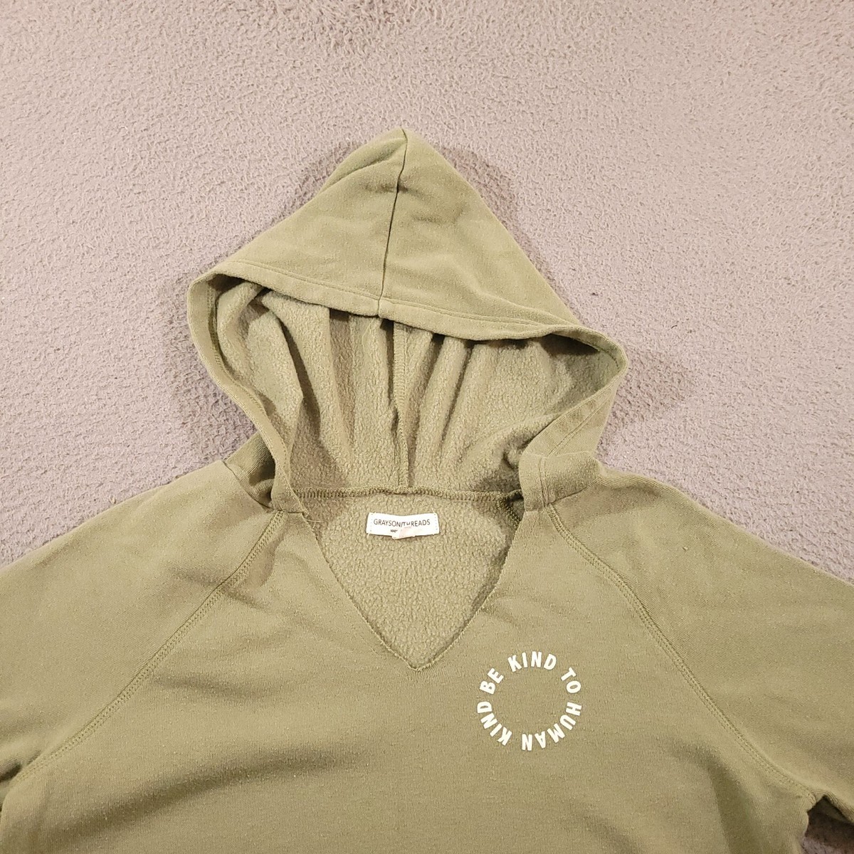 Grayson Threads Hoodie Girls Small Green Be Kind To Human Kind Cropped  Sweater | eBay
