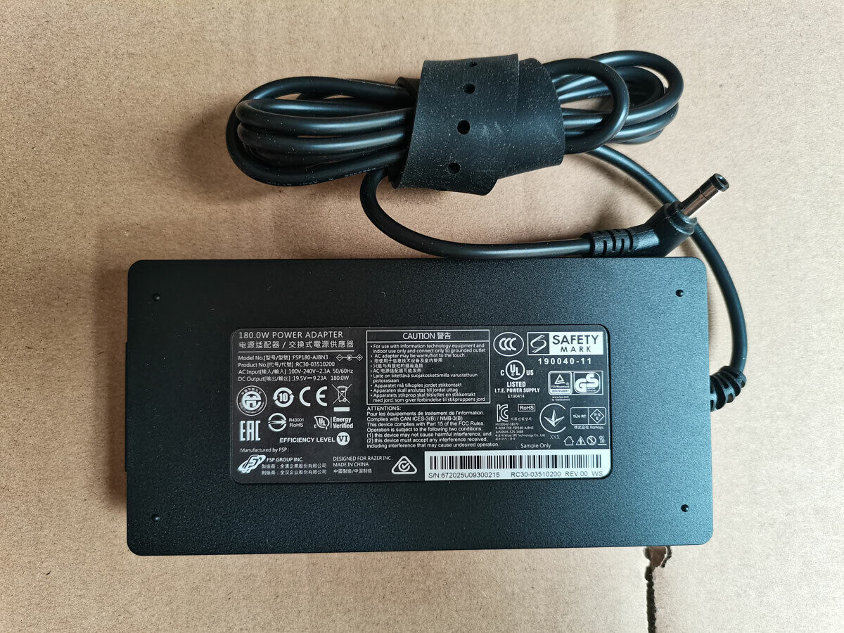 å¾ç 1 - åè£ 19.5v 9.23a rc30-03510200 ç¨äº Razer Blade 15 rz09-02705e75-r3u1 åçµå¨