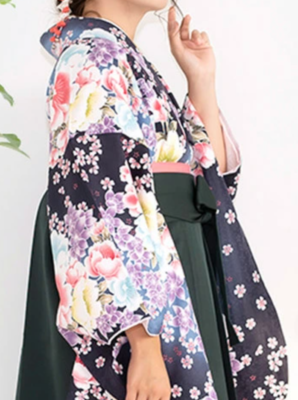 Japanese Women's Traditional Kimono HAKAMA Skirt Belt Set Gorgeous