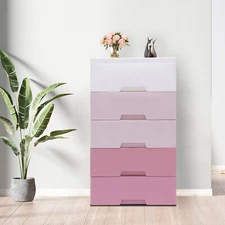 Cupboard 5layer Storage Drawers Storage Cabinet Bedroom Clothes Toys Storage Set