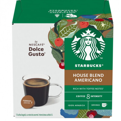 3 STARBUCKS HOUSE BLEND AMERICANO Dolce Gusto Compatible Coffee