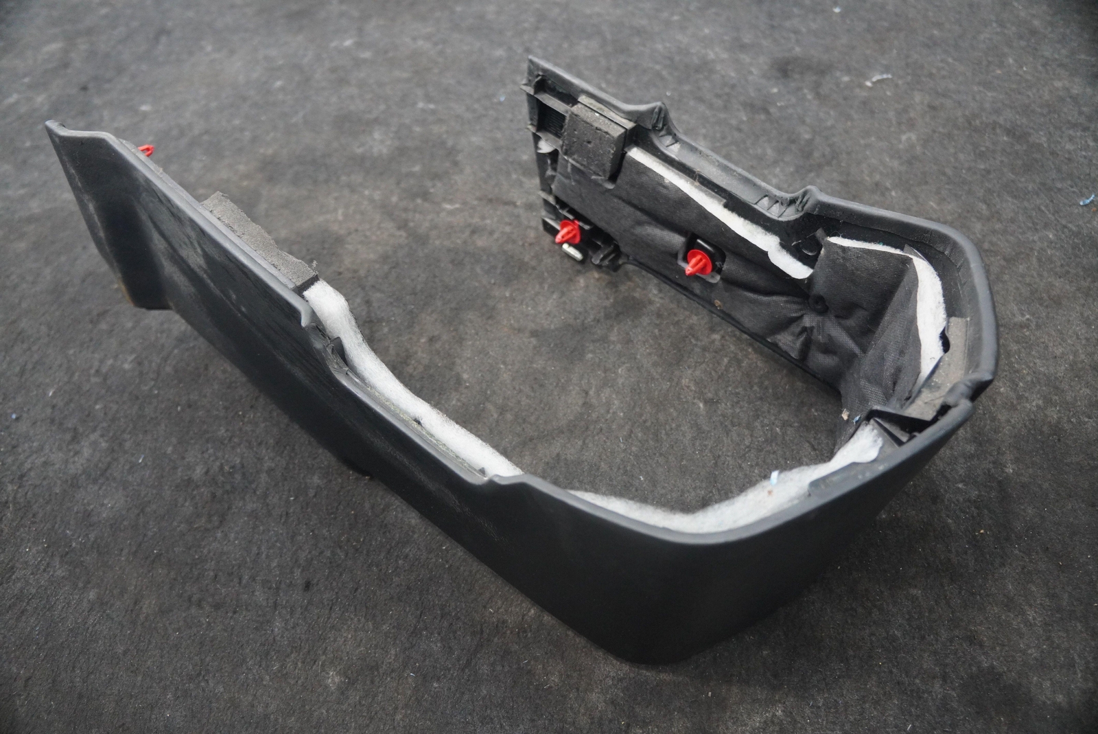 Front Center Console Trim Cover Panel Surround Black Leather McLaren 720S 2018