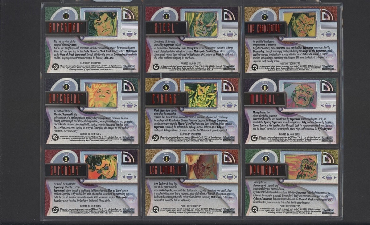 1994 SkyBox DC Master Series: Complete Set (90/90) + Inserts B1 | eBay
