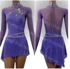 The new ice figure skating dress is available in custom sizes