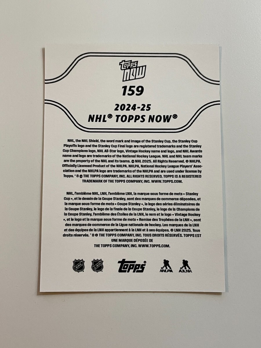 Ivan Demidov NHL DEBUT 2024-25 TOPPS NOW STICKER #159 1st Goal