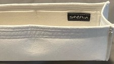 SAMORGA Chanel Medium Classic Double Flap Bag White Felt Organizer Insert 1.2 mm