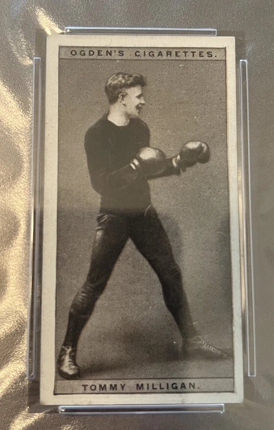 1928 Ogden's Ltd. Pugilists in Action #28 Tommy Milligan. PSA 7 (only 2 Higher) - Image 2 of 3