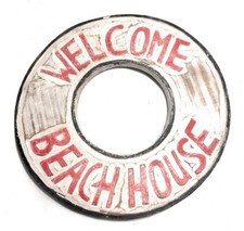 Welcome, Beach House Sign 16" - Beach Coastal Decor bds1207540