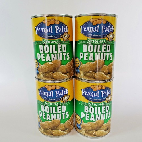 Peanut Patch Original Boiled Peanuts 13.5 oz cans 4-Pack Fast Free Shipping