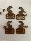 <!--F#f_0-->ANTIQUE SINGER TREADLE SEWING MACHINE 4 HOOKS BRACKETS SET with original screws<!--F/-->