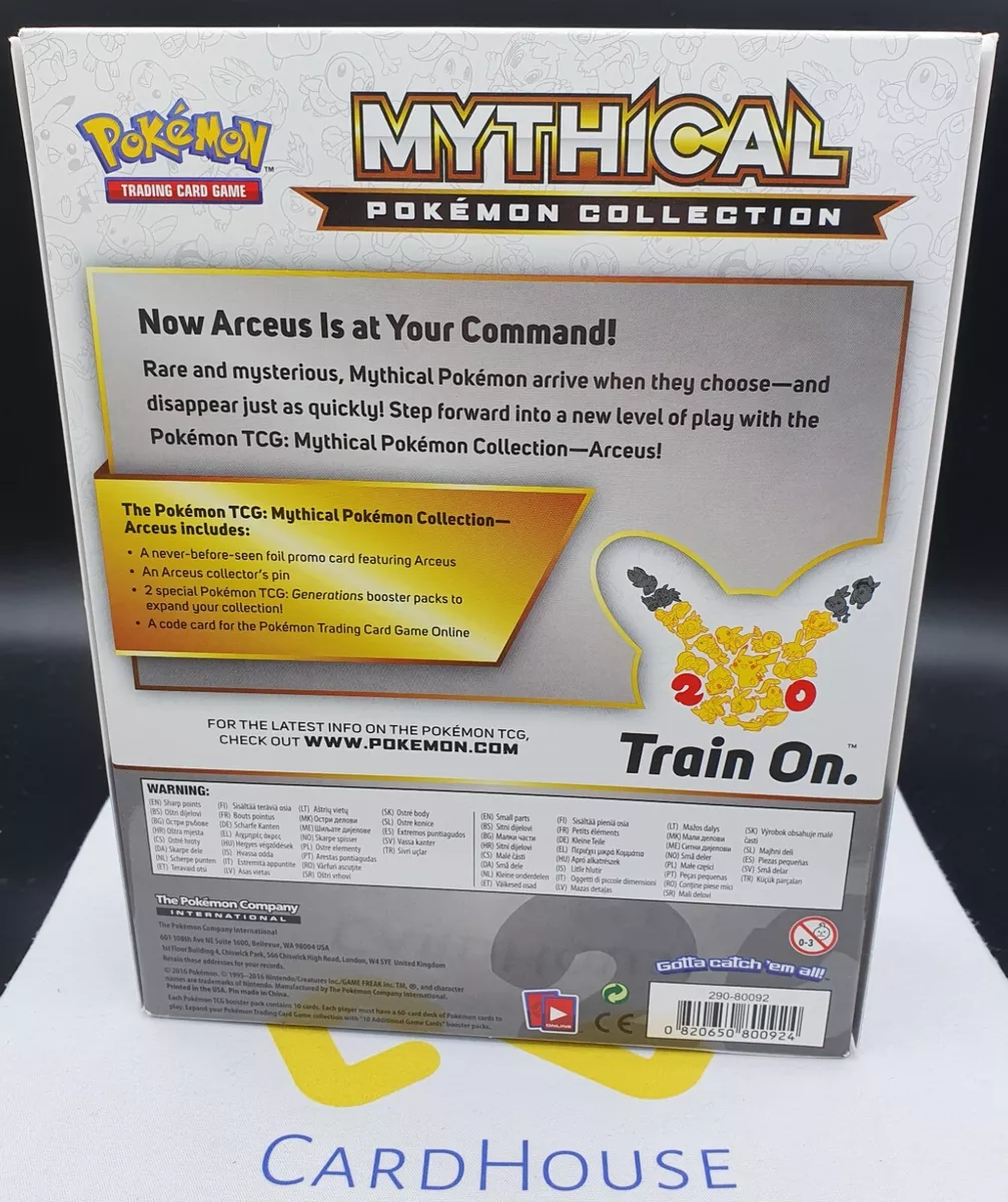  Pokemon TCG: Mythical Arceus Pin Collection : Toys & Games