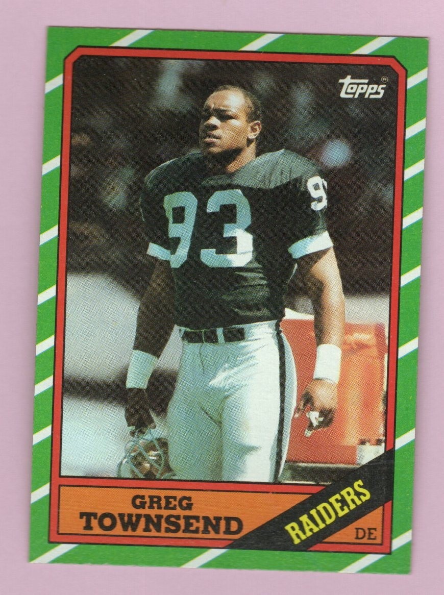 1986 Topps Greg Townsend #70 Oakland Raiders