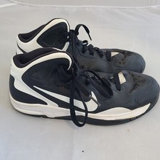 Nike Boys Hyper Guard Up Basketball Shoes Black 551640-010 Mid Top Lace Up 7
