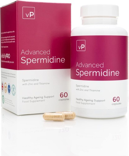 Natural Spermidine 4mg x 60 Capsules Pure Spermidine Supplement - Vitality Pro