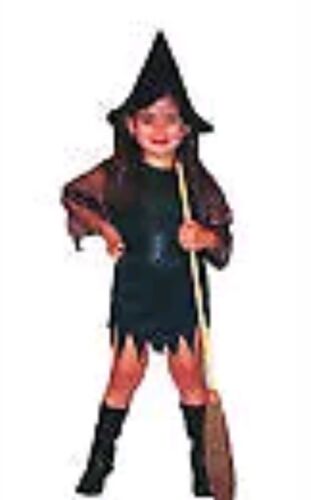 CUTE TODDLER'S WITCH FANCY DRESS INC DRESS AND HAT & BELT UPTO 100CM AGE 2-4 NEW - Picture 1 of 1