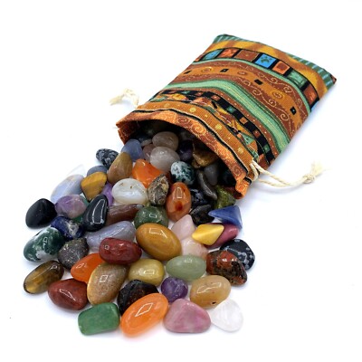 Edelstein Set | Bunter Mix an natürlichen Trommelsteinen | Echte Edelsteine