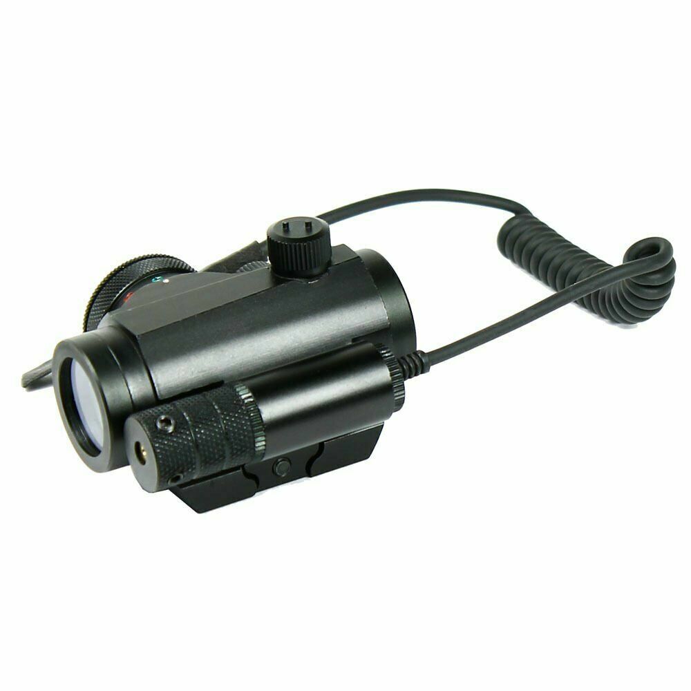 Reflex Green / Red Dot Sight Scope & Laser Sight Combo with Rail Mount